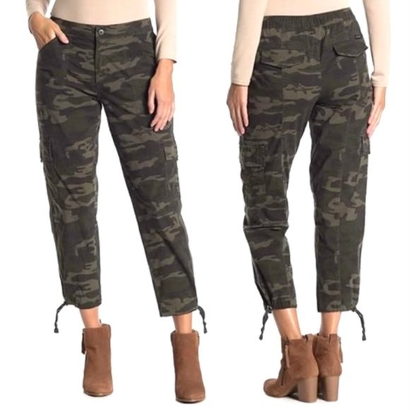 Sanctuary Pants - Sanctuary Ankle Zip Camo Cargo Pants, Sz M